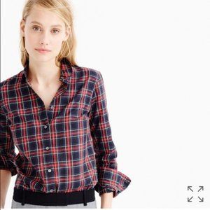 J. Crew Thomas Mason plaid flannel shirt